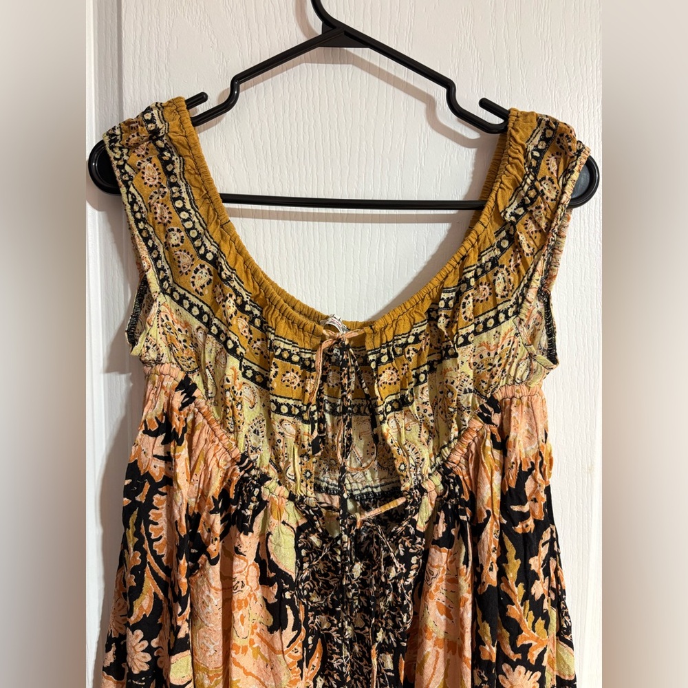 Free People Intimately Bali Mariposa Patterned Colourful Mini Slip Dress Medium - Picture 6 of 16